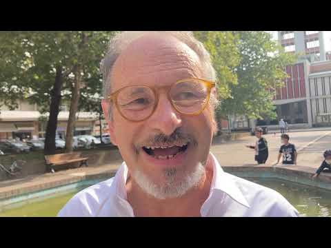 Mario Landini - Confesercenti al camper vaccinale in piazza Giotto