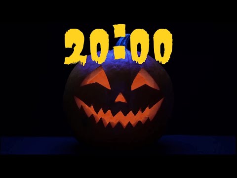 20 Minute Countdown Timer With Music (Halloween) - Halloween Glowing Jack-o-lantern