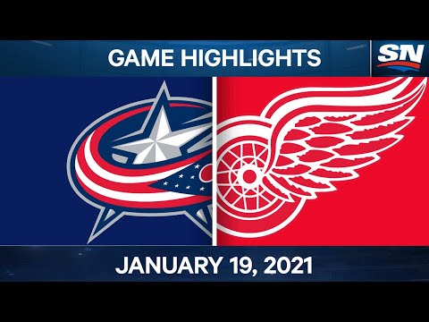 NHL Game Highlights | Blue Jackets vs. Red Wings - Jan. 19, 2021