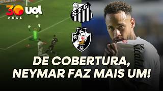 NEYMAR FAZ GOLAÇO PARA O SANTOS! ATACANTE CHUTA POR COBERTURA E FAZ O SEGUNDO CONTRA O VASCO