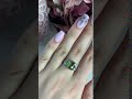 Серебряное кольцо с султанитом 3.87ct