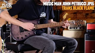 Video thumbnail for No Talking...Just Tones | Music Man JP15 | Trans Black Flame - John Petrucci Signature by Peach Guitars