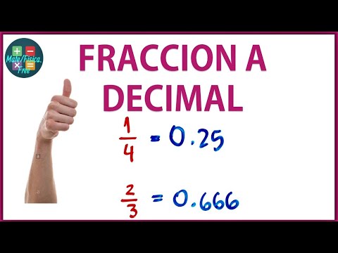 Cómo CONVERTIR una FRACCIÓN A DECIMAL│ Súper Fácil