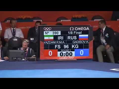 (96kg) Gadisov Abdusalam (RUS) vs Reza Yazdani (IRAN)    beautiful fight.❤👍