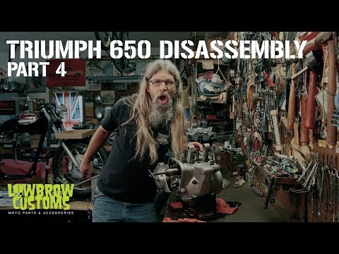 Triumph 650 Motorcycle Engine Disassembly & Rebuild part 4 - Lowbrow Customs