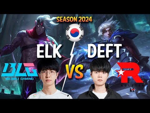 BLG Elk vs KT Deft - Elk VARUS vs Deft EZREAL ADC - Patch 14.7 KR Ranked CHALLENGER | lolrec