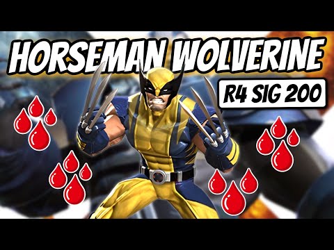R4 WOLVERINE SIG 200 Horseman Gameplay and Farming ideas | Marvel Contest of Champions