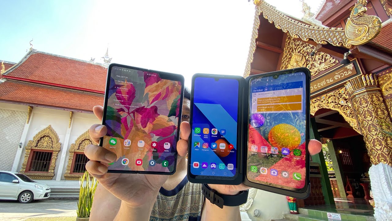 LG G8X Dual Screen Vs Galaxy Fold, Real World Usage In Thailand