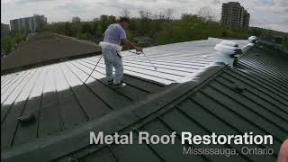 Metal Roof Restoration in Mississauga, Toronto GTA Canada by Royal Roo