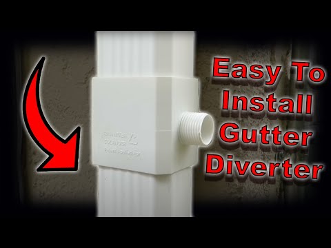 How to install a rain gutter diverter