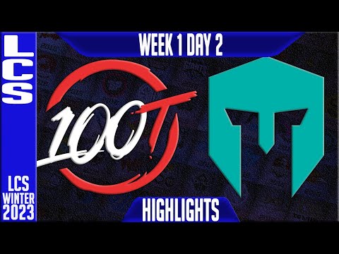 100 vs IMT Highlights | LCS Winter 2023 W1D2 | 100 Thieves vs Immortals