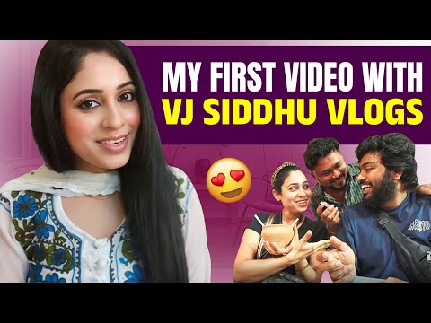 My First Video With Vj Siddhu Vlogs | Glam Sam Reaction!