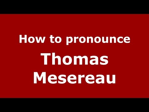 How to pronounce Thomas Mesereau (American English/US) - PronounceNames.com
