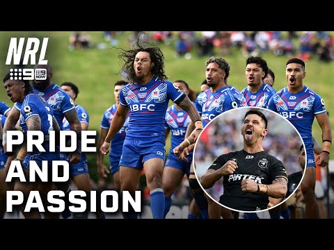 A Siva Tau and Haka that you can FEEL through the screen | NRL on Nine