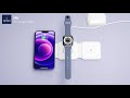 Видеообзор WIWU Power Air 3 in 1 Wireless Charger White (M6) 15W