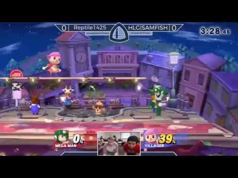 Sm4sh@Mines 36 - Reptile1425 (Mega Man) Vs. HLG|SAMFISH (Villager, Ganon) - Winners QF