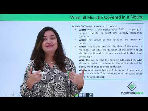 English Grammar Notice Writing