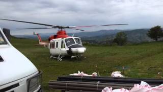 preview picture of video 'Agusta AB-412. Decollo (Take - Off). Berat. Albania.'