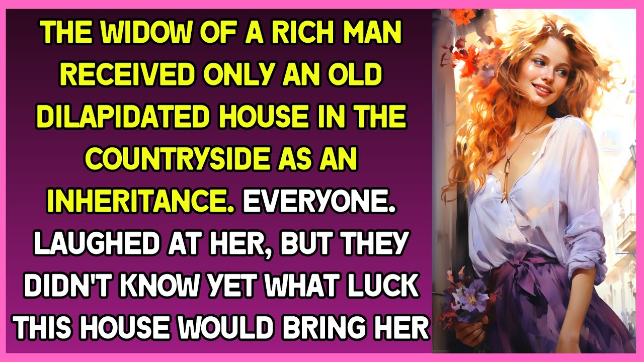 The widow of a rich man received only an old house in the countryside as inheritance and was shocked