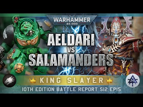 10th Edition Salamanders Space Marines vs Aeldari Craftworlds Warhammer 40K Battle Report 2000pts