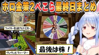 【ぺこら】結果発表！前日の金額ランキング1位のぺこらがラストスパートをかける「金策サバイバル2」最終日まとめ【ホロライブ/切り抜き】