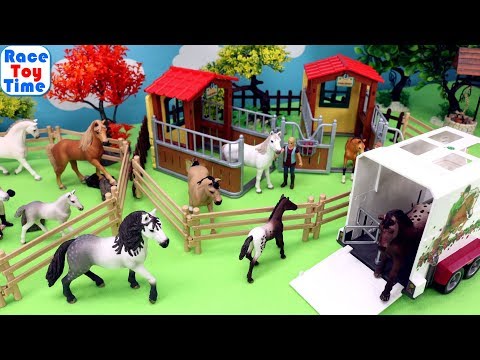 Schleich Horse Stall Playset - Toys Video