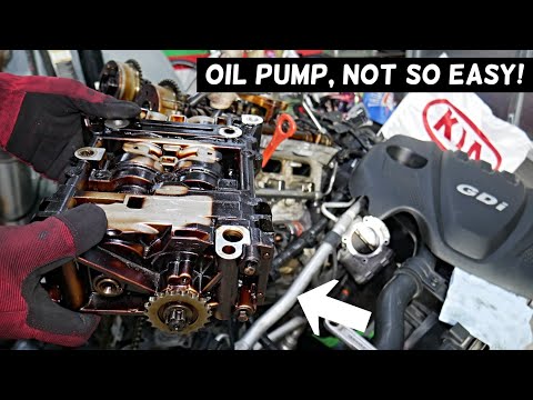 KIA OPTIMA OIL PUMP REPLACEMENT REMOVAL LOCATION