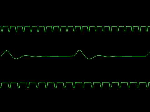 "Food Feud" by Rob Hubbard (C64) - Oscilloscope View