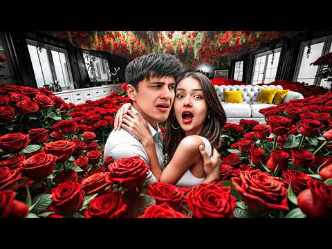 SEVGİLİMİN EVİNİ BİNLERCE GÜL DOLDURDUM! (Sevgililer Günü Sürprizi) Ahmet Can Dündar | Feride Özdinç