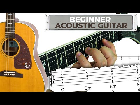 EASY ACOUSTIC GUITAR episode 10 Song Plus Partial C & G Chord Strings 1 & 2