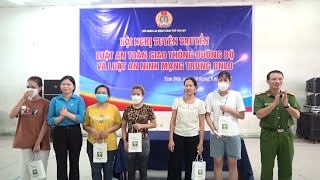 Hội nghị tuyên truyền về an toàn giao thông và an ninh mạng cho công nhân lao động tại Công ty TNHH May Phoenix