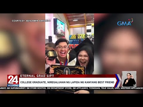 College graduate, niregaluhan ng lapida ng kanyang best friend 24 Oras Weekend