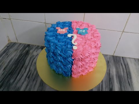 beautiful baby shower cake with cream roset #videoshort #viral #cakeidea #foryou