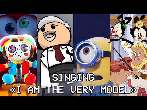 Cartoons Singing "I Am the Very Model"