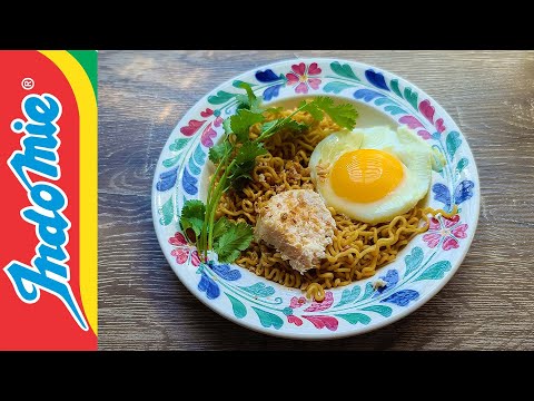 Indomie Mi Goreng Barbecue Chicken - Indonesia - Instant Noodle Recipe Time - EP 1077