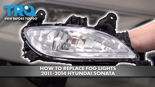 How to Replace Fog Lights 2011-2014 Hyundai Sonata