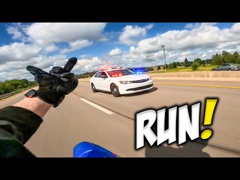 INSANE MOTORCYCLE POLICE CHASE | BIKERS VS ANGRY COPS | 2025