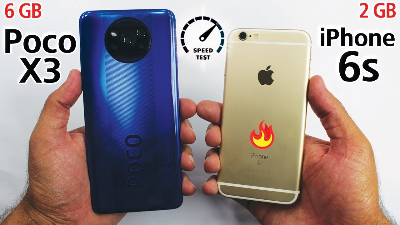 Poco X3 vs iPhone 6s - Speed Test! *OMG*🤦‍♀️