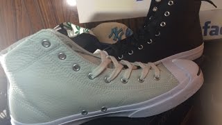 Converse Jack Purcell Allstar 2pair Beige/Blk Leather(Review)Appreciate if u watch whole video”Thx”
