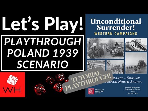 Let's Play! Unconditional Surrender! Western Campaigns | Wargame | WW2 | Tutorial Gameplay