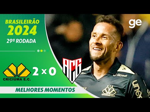 Gols e lances de Criciúma x Atlético-GO