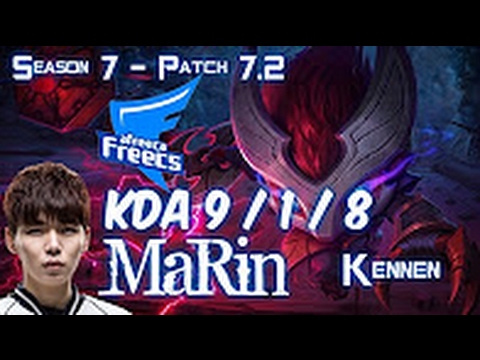 AFs MaRin KENNEN vs FIORA Top - Patch 7.2 KOREA Ranked