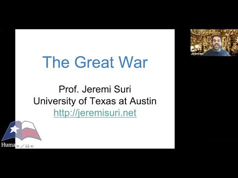 Jeremi Suri, "America and World War I," (October 2020)