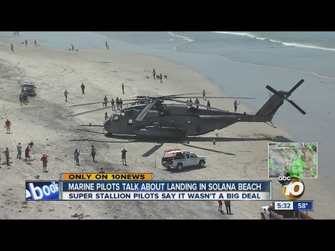 Marine pilots talk about landing in Solana Beach