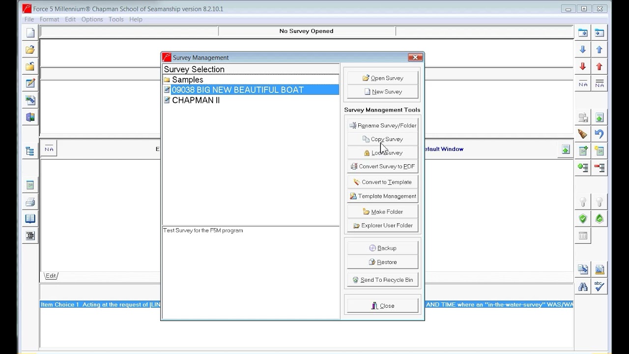 Survey and File Management