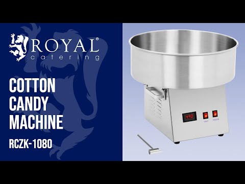 video - Cotton Candy Machine - 52 cm - 1200 W - stainless steel