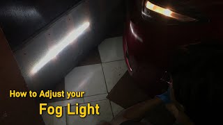 How to Adjust your Fog Light - Mazda