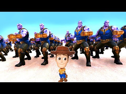 THANOS VS SHERIFF WOODY VS SPIDERMAN 😱 - Ultimate Epic Battle Simulator