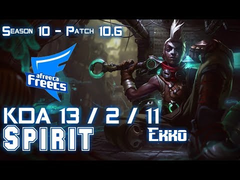 AFs Spirit EKKO vs KARTHUS Jungle - Patch 10.6 KR Ranked