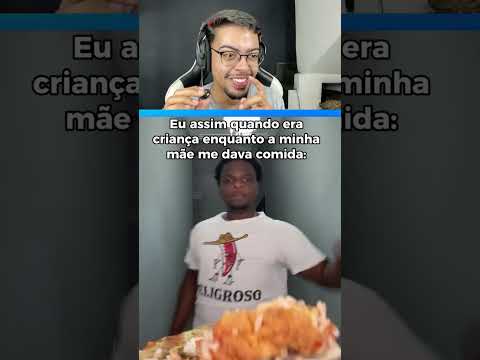 REACT poncyrj - Quando eu ERA CRIANÇA e ia COMER #react #shortsfeed #memes #reagindo